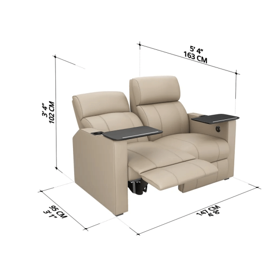 Verona Twin Recliner (Fabric) Verona Twin Recliner (Fabric)